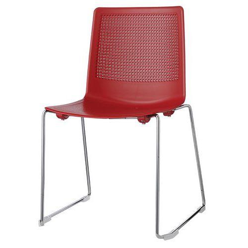 Illustration de : Lot de 2 chaises PERFY pied traîneau GGI