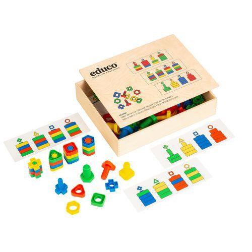 Illustration de : Forme et couleur de vis - Educo