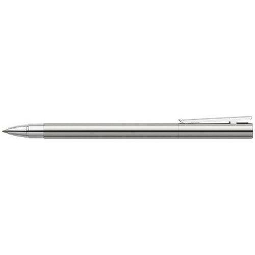Illustration de : Stylo roller NEO Slim acier inox, brillant