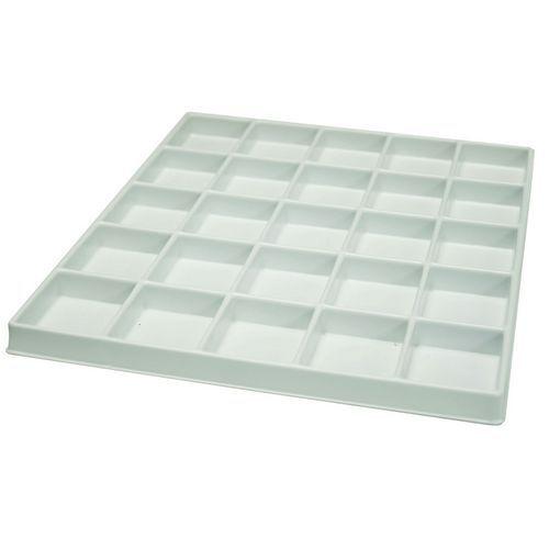 Illustration de : Grille alvéolée compartiments pour bloc