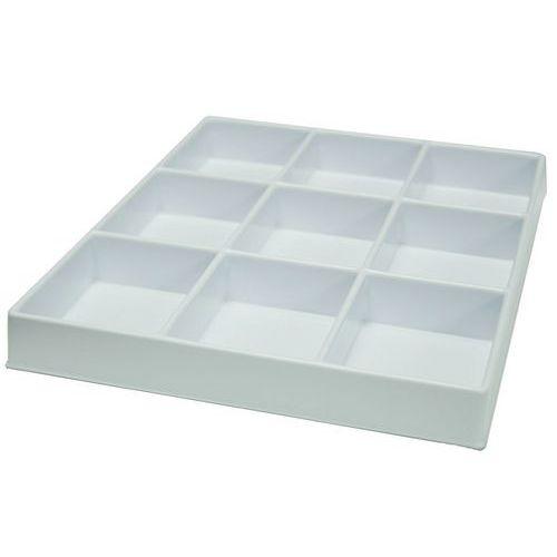 Illustration de : Grille alvéolée compartiments pour bloc