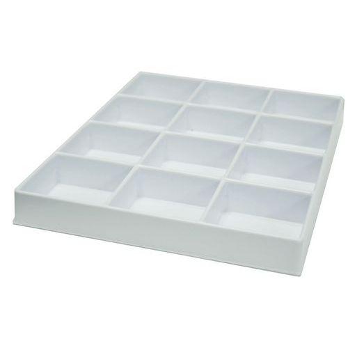 Illustration de : Grille alvéolée compartiments pour bloc