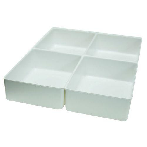 Illustration de : Grille alvéolée compartiments pour bloc