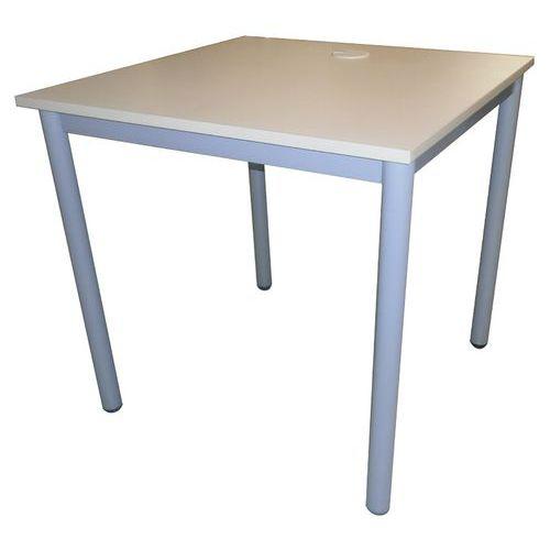 Illustration de : Table informatique Figura plateau stratifié sans accès goulotte - Manutan Expert