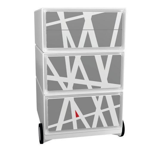 Caisson mobile Easy Office 4 tiroirs rangement corps blanc décor Street thumbnail image 1