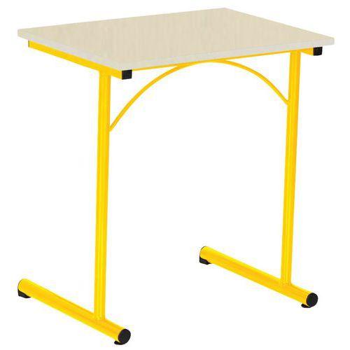 Illustration de : Table fixe Atlas II avec chants surmoulés - Manutan Expert