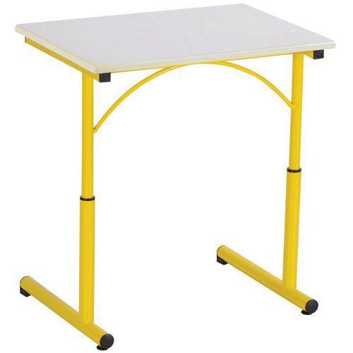 Illustration de : Table réglable Atlas II chants surmoulés - Manutan Expert