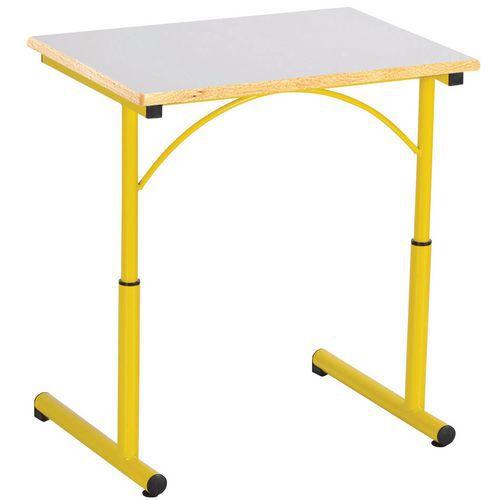 Illustration de : Table réglable Atlas II chants alaisés - Manutan Expert