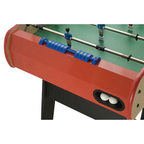 Illustration de : Baby foot Bistrot rouge poignées longues Rene Pierre