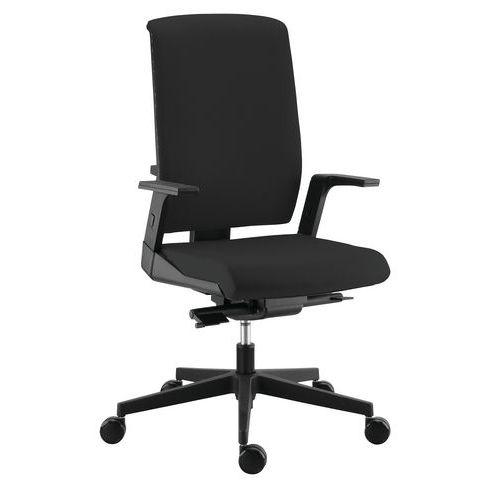 Illustration de : Fauteuil de bureau haut dossier tissu M1Tela Sokoa