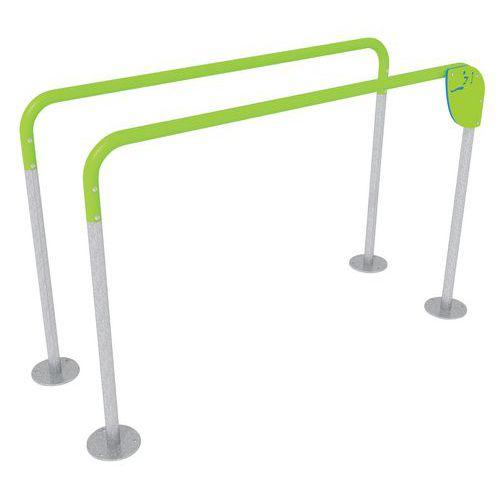 Illustration de : Barres parallèles inclinées