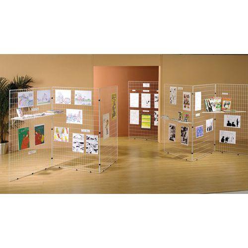 Illustration de : Lot 3 grilles autoporteuses Eco coloris blanc Ulmann