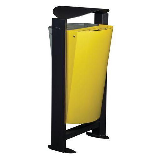 Illustration de : Poubelle 2x60l Arkea metal Rossignol Pro