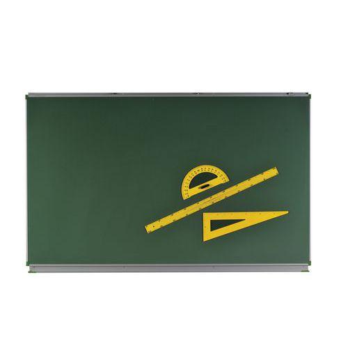 Tableau simple Air+ 1 x 2 m - émaillé vert - cadre alu anodisé thumbnail image 1