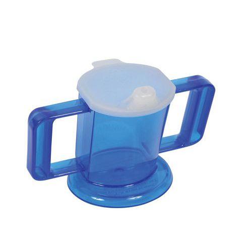 Illustration de : La tasse 2 anses Handicup Transparent