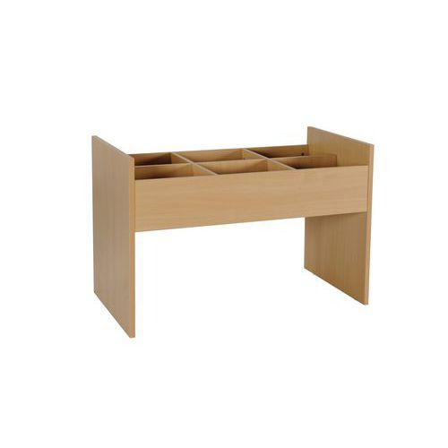 Illustration de : Bac à albums Nigéria pied panneau