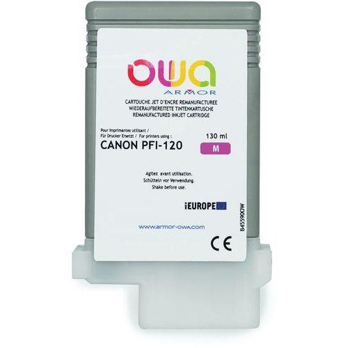 Cartouche remanufacturée large format Canon PFI120 - Magenta thumbnail image 1