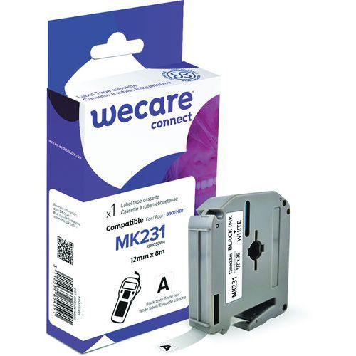 Illustration de : Cassette de ruban pour étiqueteuse Brother - Largeur 12 mm - Wecare