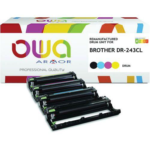 Illustration de : Tambour remanufacturé DR243CL - 4 couleurs - OWA
