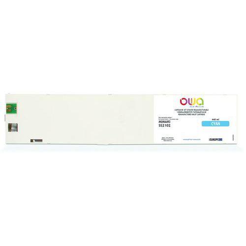 Cartouche large format remanufacturée Mimaki SS21 - Cyan thumbnail image 1