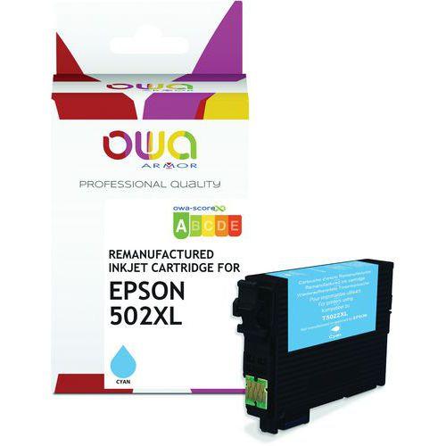 Cartouche d'encre remanufacturée Epson 502XL - Cyan thumbnail image 1