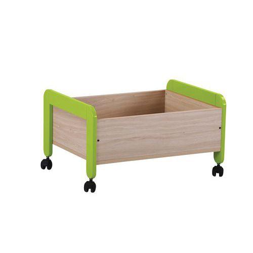 Illustration de : Bac à jouets sur roulettes Lili