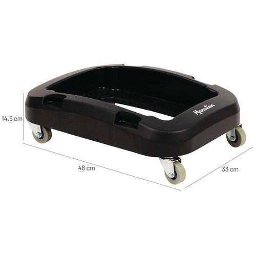Illustration de : Chariot mobile pour poubelle 60 L et 80 L - Manutan Expert
