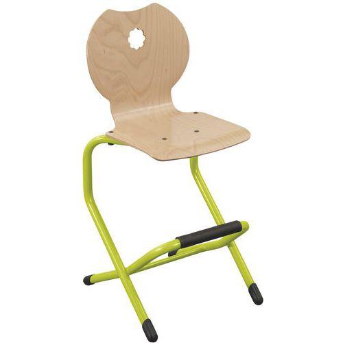 Illustration de : Chaise haute Chloé appui sur table - Mobidecor