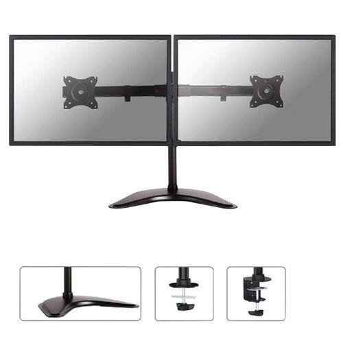 Illustration de : Support de bureau à poser pour 2 écrans - Neomounts