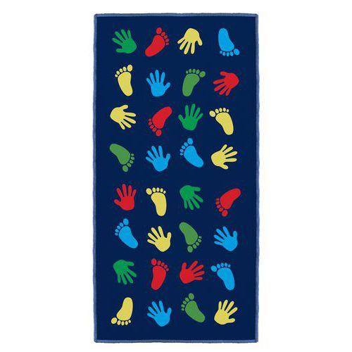 Illustration de : Tapis de motricité pieds et mains