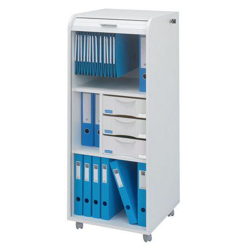 Classeur mobile ORGA haut. 117 cm 3 tiroirs 1 DS blanc thumbnail image 1