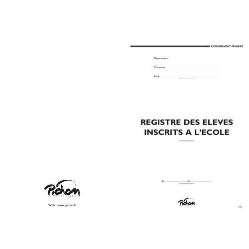 Illustration de : Registre matricule 200 élèves 21x29.7 cm 48 pages - Pichon
