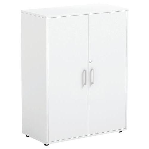 Illustration de : Armoire Emmy 3 compartiments intérieurs et 2 portes serrure