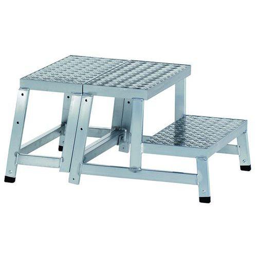 Illustration de : Marchepied évolutif Modulo Step - 2 marches XL - Duarib