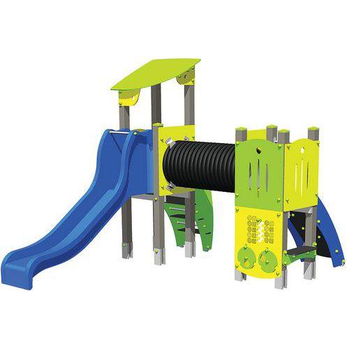 Illustration de : Structure 2 tours Cache cache alu - Manutan Expert