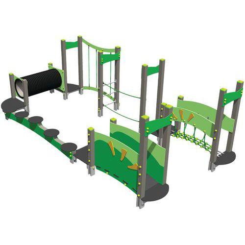 Illustration de : Circuit d'équilibre avec 6 plateformes alu - Manutan Expert