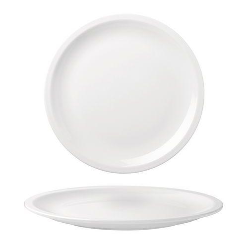 Illustration de : Assiette plate en porcelaine
