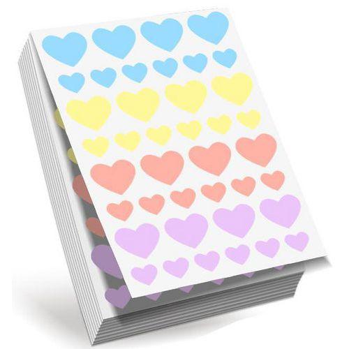 Illustration de : Recharge 2400 gommettes cœur 12/20mm multicolores pastel - Cléopâtre