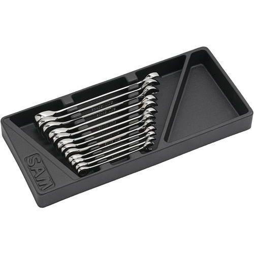 Illustration de : Clés mixtes à cliquet en module abs