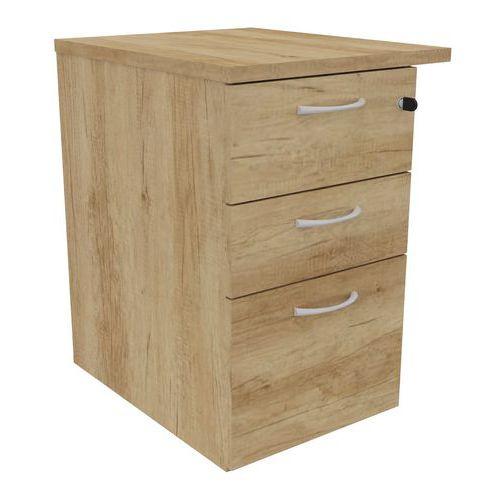 Illustration de : Caisson hauteur bureau 3T prof. 60 cm+top 50 cm Buronomic