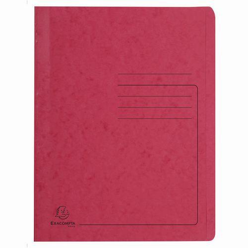 Lot de 25 Chemises à lamelle carte lustrée - A4-Rouge thumbnail image 1