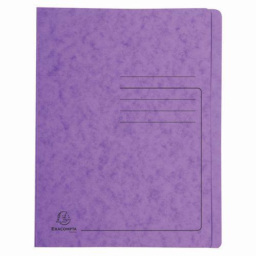 Lot de 25 Chemises à lamelle carte lustrée - A4-Violet thumbnail image 1