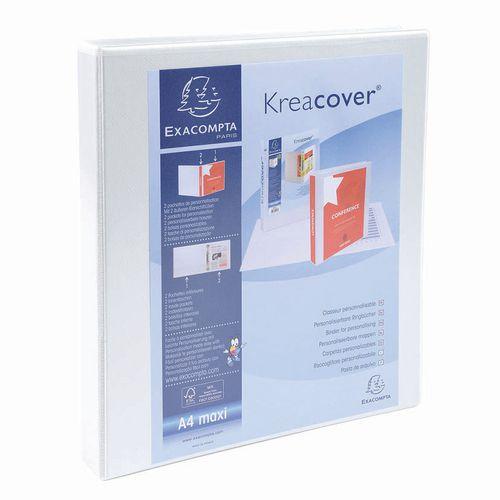 Classeur double anneaux personnalisable blanc - Exacompta thumbnail image 1