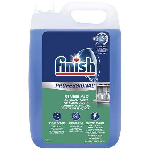 Illustration de : Liquide rinçage extra hygiène Finish Professional - Bidon 5 L