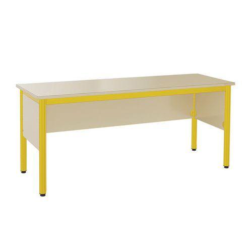 Illustration de : Chaire prof Nova 160 x 64 cm stratifié coquille d oeuf Mobidecor