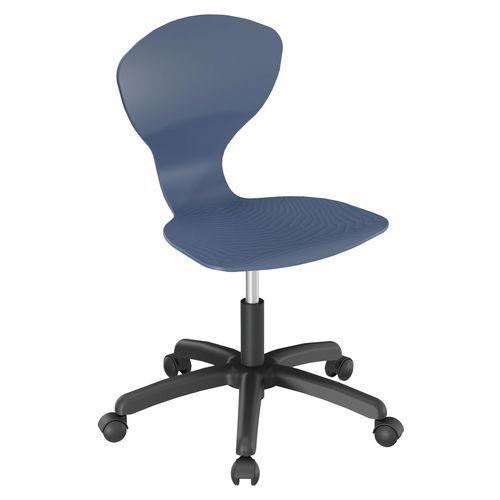 Illustration de : Chaise Corus réglable à roulettes - Mobidecor