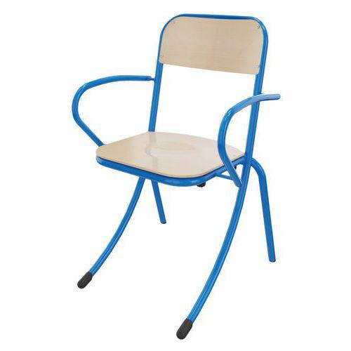 Illustration de : Fauteuil Trévise AST accotoirs tube Mobidecor