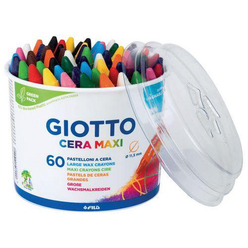 Illustration de : Pot de 60 craies à la cire maxi- Ø 11,5 mm - GIOTTO