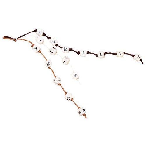 Illustration de : Lot de 10 ficelles colorées de 5m en papier - Loolipo