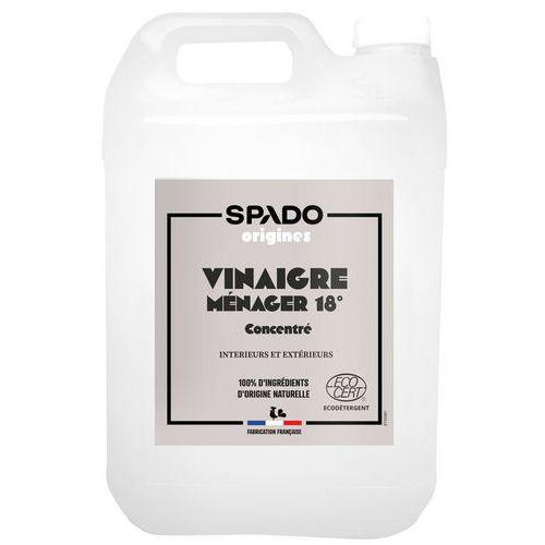 Illustration de : Vinaigre blanc liquide ultra concentré 18° 5L - Spado Origines